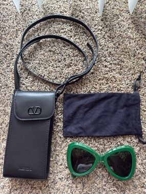 Authentic Valentino V-Gold III Green Sunglasses
